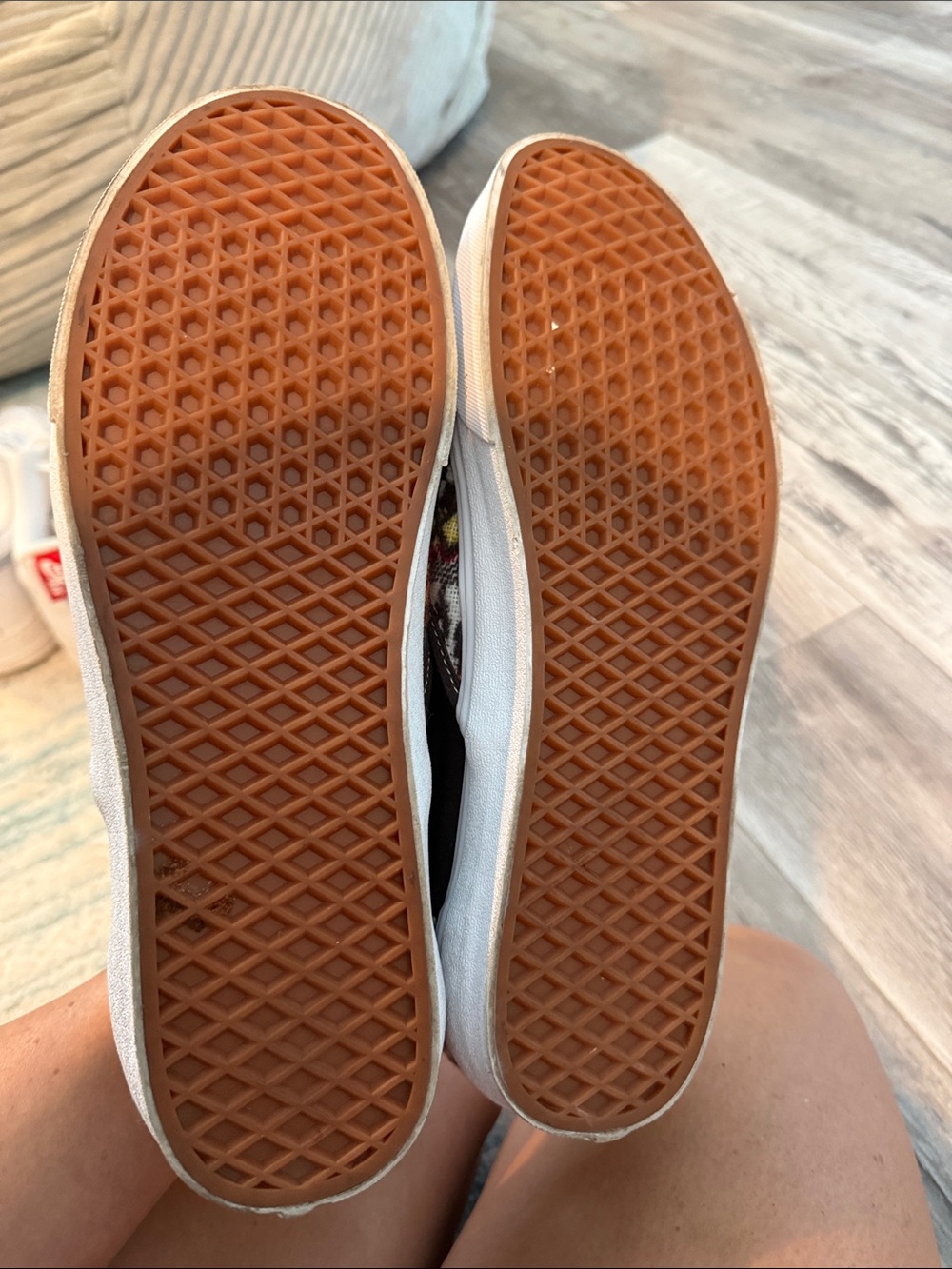 Vans Men’s Slip-On Sneakers in Brown with Multicolor Aztec Print - Picture 3 of 3